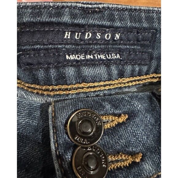 HUDSON Signature Flap Pocket Elm Wash Straight Jeans Womens Size 25 - Picture 5 of 10